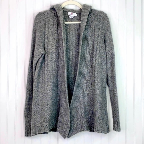 Vineyard Vines Cable Knit Hooded
Cardigan Large. Lambswool/Alpaca Style #2E0317. - Picture 1 of 13